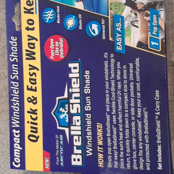 BrellaShield Car & Truck Umbrella Style Pop-Up Sun Shield - Picture 6 of 6